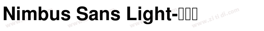 Nimbus Sans Light字体转换